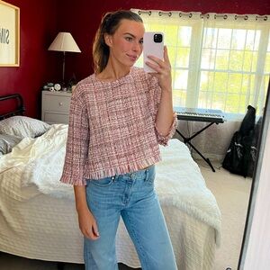 Zara tweed top